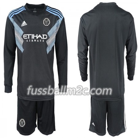 Fußballtrikots New York City FC Kinder Auswärts Trikotsatz 2018-2019 Langarm